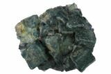 Green-Purple Cubic Fluorite Crystals on Quartz - China #164031-1
